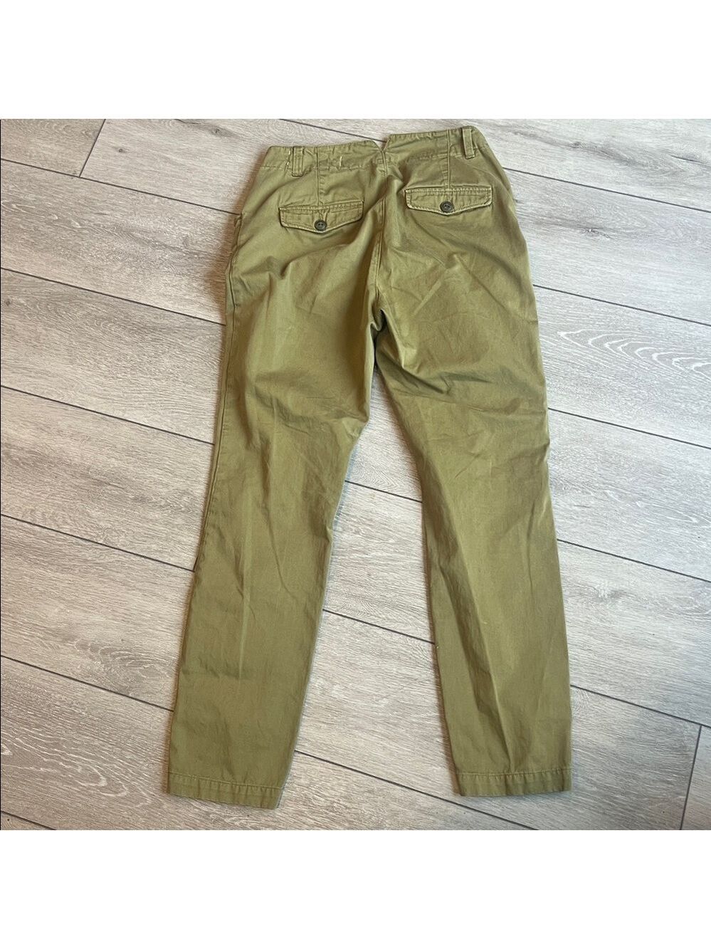 rag & bone Olive Utility Classic field cotton Chinos size 26 - Picture 7 of 8